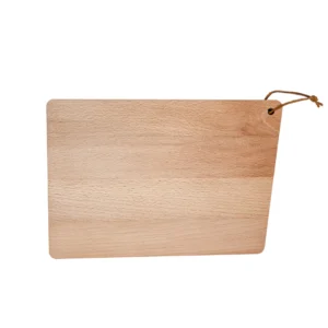Plank met leertje beuken 30x20 cm - FSC 100%