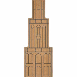 Utrecht Domtoren (klein) beuken 39,5x11 cm