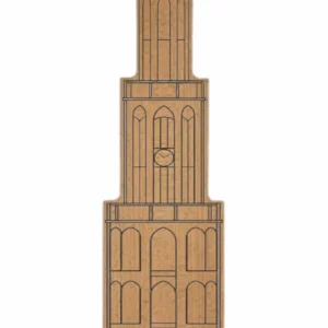 Utrecht Domtoren (klein) beuken 39,5x11cm