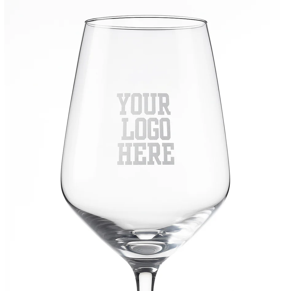 Gegraveerd Royal Leerdam Wijnglas Carre 37 cl