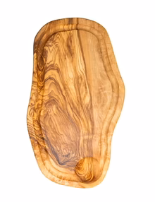 Olijfhout met Sapgeul ca. 30x12cm