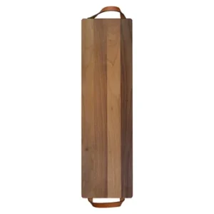 Leren Handvatten Walnoothout 69x19cm