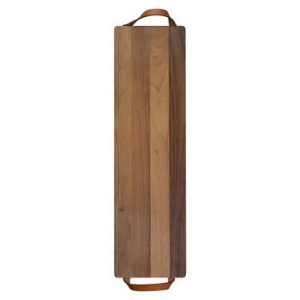 Leren Handvatten Walnoothout 69x19cm